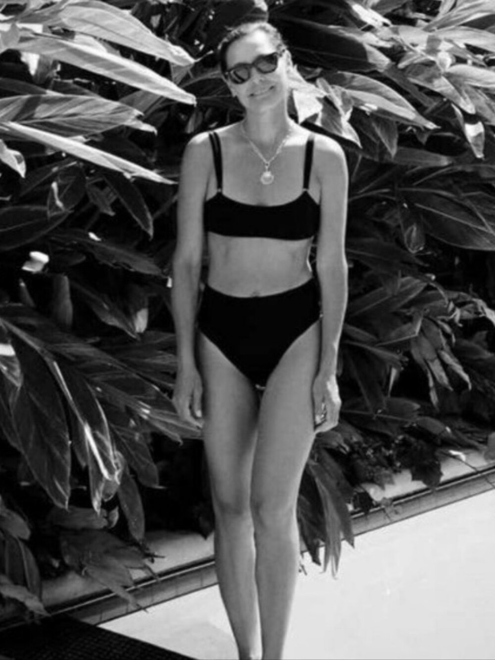 GOOP G LABEL BIKINI BANDEAU HIGH WAISTED SET